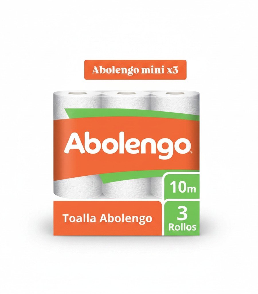 MANGA TOALLA ABSORVENTE PAPEL NOVA ABOLENGO MINI 10MT - 8 PAQ DE 3 UN