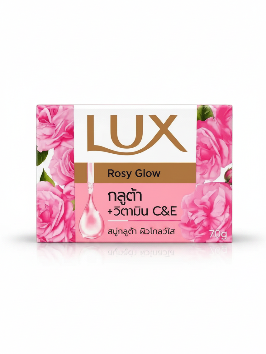 JABON BARRA LUX ROSY GLOW 70G